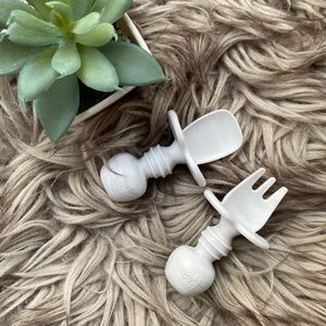 Bumkins Chewtensils Fork + Spoon Baby Set